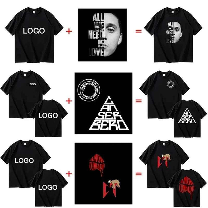 Customized Cotton Printed T-Shirt – Unisex Personalized Streetwear Short Sleeve Tee
