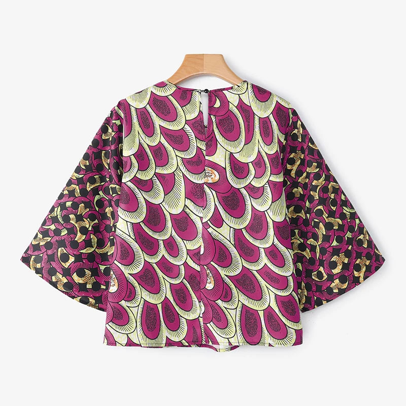 Women's Plus Size Vintage Sleeve Blouse – Flare Sleeve Loose Casual Top 2025