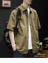 Men's Trendy Summer T-Shirt Loose – Loose Fit Casual Workwear Tee
