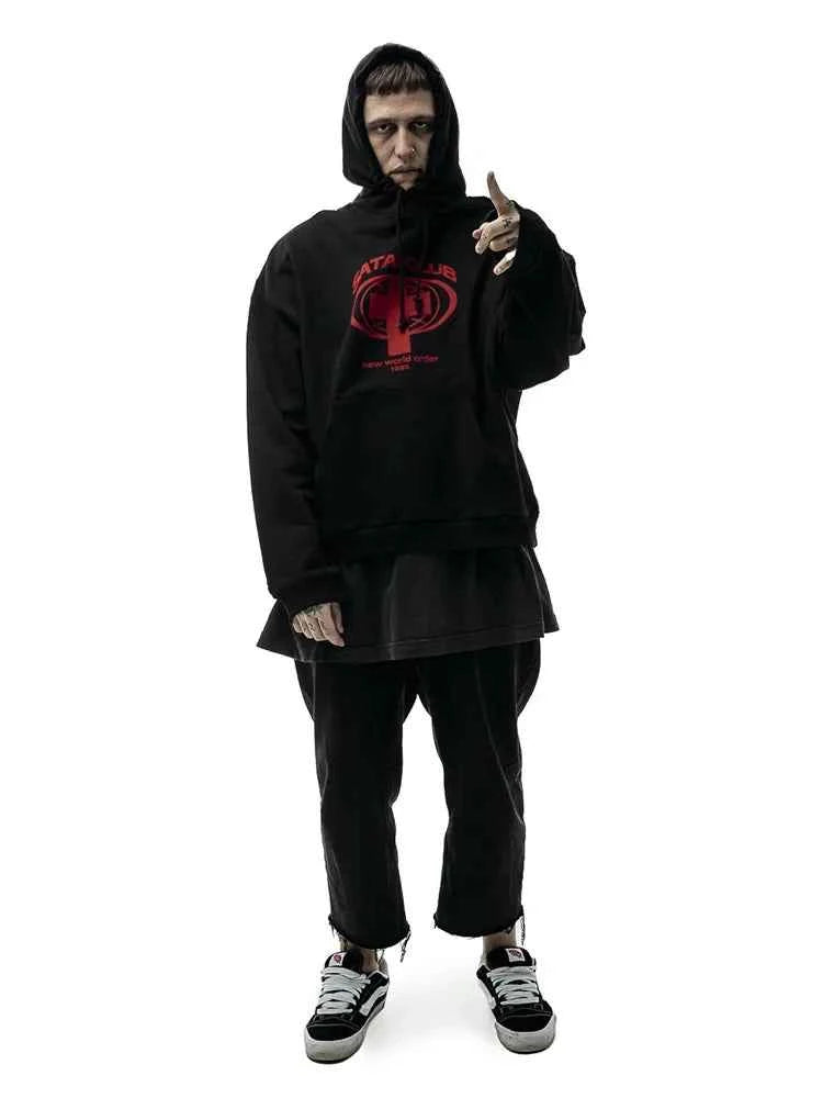 Men's Oversized Graphic Hoodie – Harajuku Y2K Korean Fashion Sweatshirt