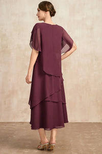 Women's Plus Size Elegant Maxi Dress – Petal Sleeve Wedding Guest Dress