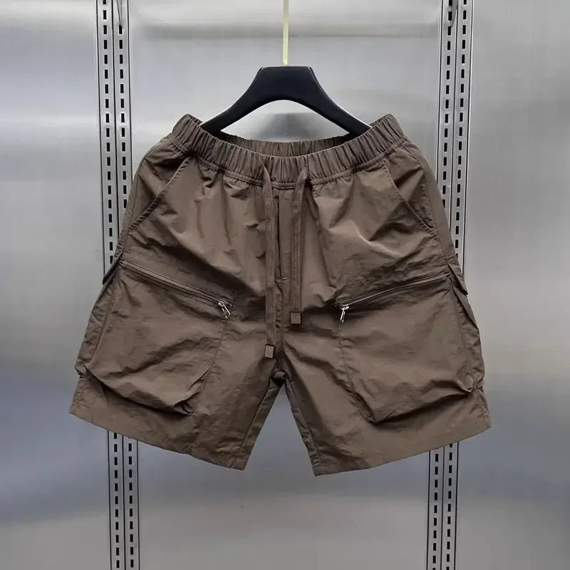 Men's Retro Cargo Shorts – Loose Multi-Pocket Summer Casual Capris