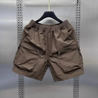 Men's Retro Cargo Shorts – Loose Multi-Pocket Summer Casual Capris
