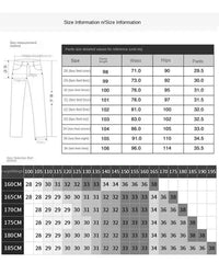 Men's Pure Black Slim Fit Jeans – Light Luxury Stretch Straight Leg Pants 2025