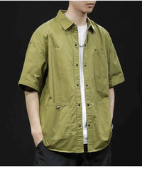Men's Trendy Summer T-Shirt Loose – Loose Fit Casual Workwear Tee