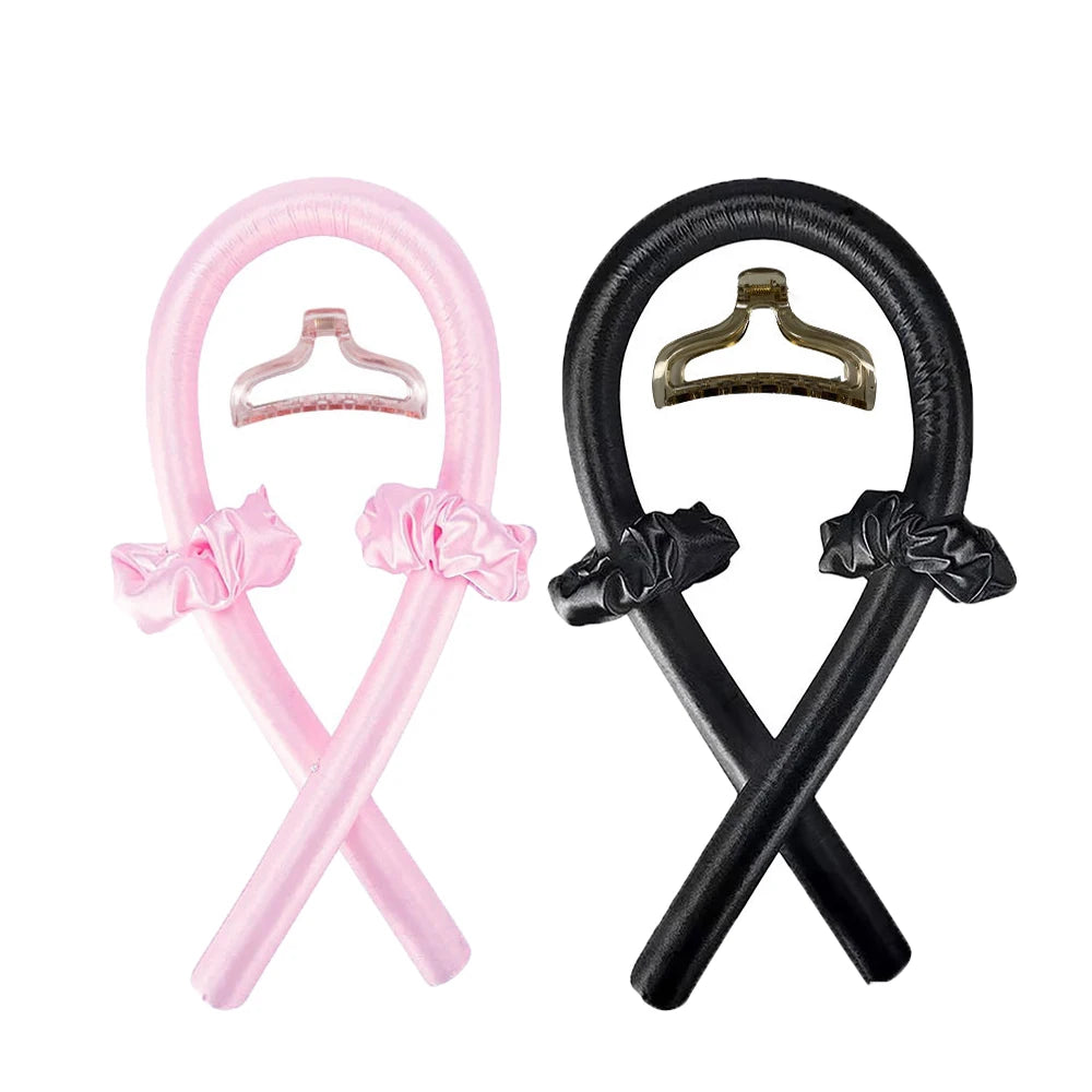 Heatless Curling Rod Headband for Women – No-Heat Hair Curler for Soft, Shiny Overnight Curls