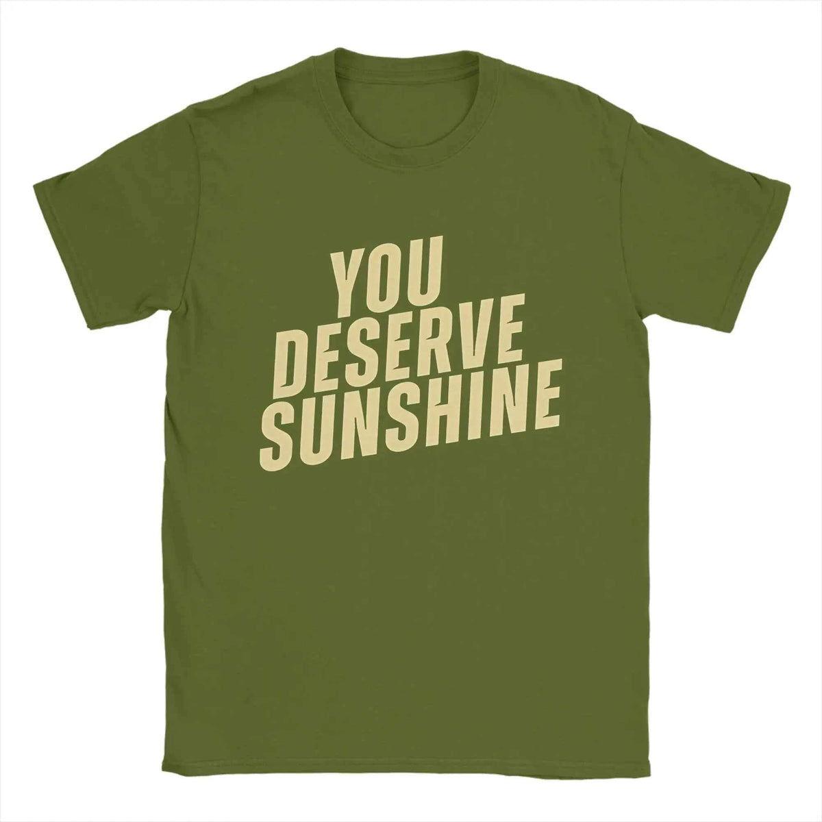 Men's Graphic Cotton T-Shirt – “You Deserve Sunshine” Scott Hunter Kip Grady Short Sleeve Tee