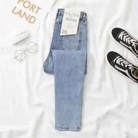 Women's Black Grey Slim Fit Jeans – Chic Cropped Smoothing Denim Pants