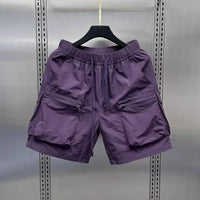 Men's Retro Cargo Shorts – Loose Multi-Pocket Summer Casual Capris