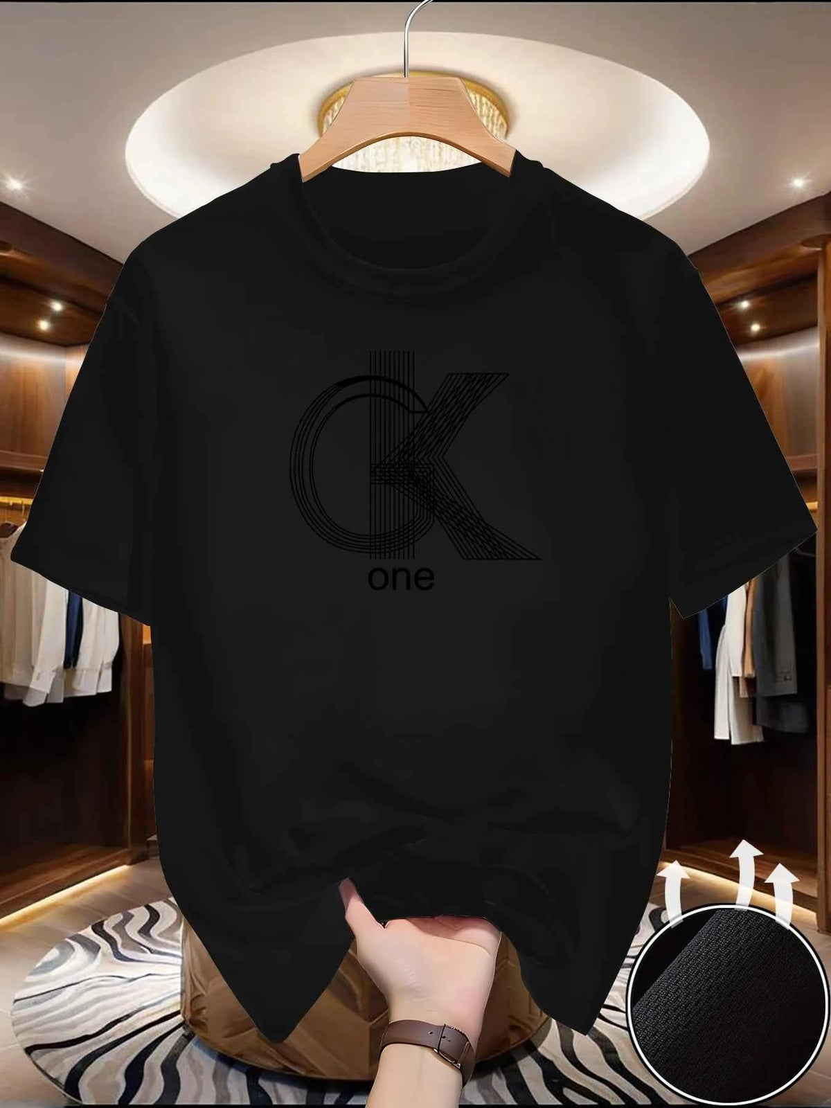Men's Graphic Summer T-Shirt – Casual Crew Neck Short Sleeve Fashion Print Tee