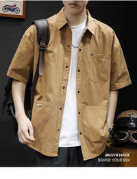 Men's Trendy Summer T-Shirt Loose – Loose Fit Casual Workwear Tee