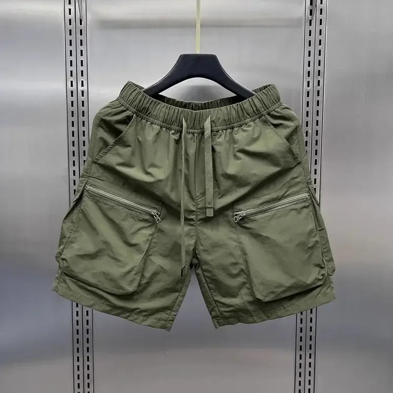 Men's Retro Cargo Shorts – Loose Multi-Pocket Summer Casual Capris