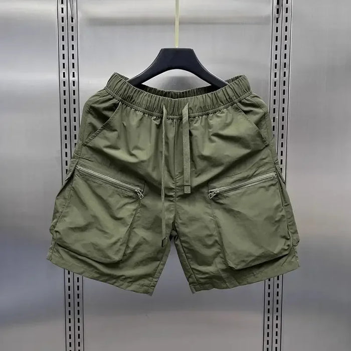 Men's Retro Cargo Shorts – Loose Multi-Pocket Summer Casual Capris