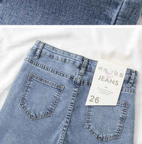 Women's Black Grey Slim Fit Jeans – Chic Cropped Smoothing Denim Pants