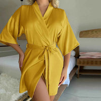 Women's Silky Lace Nightgown Robe Set – Sexy Comfortable Homewear Pajamas