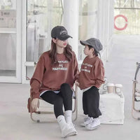 Family Matching Sweatshirts – Mom Dad Son Daughter Long Sleeve Autumn Winter Tops