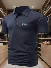 Men's Embroidered Polo T-Shirt – Classic Casual Short Sleeve Polo Shirt