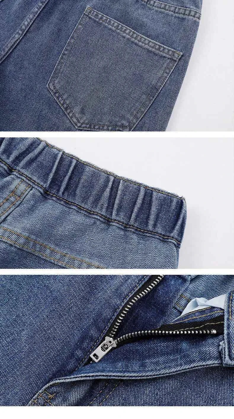 Men's Korean Straight Wide-Leg Jeans – Casual Classic Denim Pants 2026