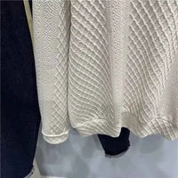 Men's Loose Knitted Polo Sweatshirt – Long Sleeve Early Autumn Casual Pullover