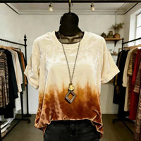 Women's Gradient Animal Print T-Shirt – Soft Feel Short Sleeve Loose Fit Casual Streetwear Top