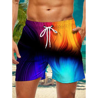 Men's Tropical Palm Tree Board Shorts– 3D Print Summer Beach Shorts 2025
