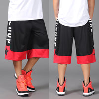 Men’s summer casual capri shorts loose fit hip hop straight pants plus size