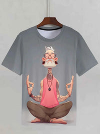 Cute Squirrel Graphic T-Shirt – Funny 3D Animal Print Unisex Casual Tee