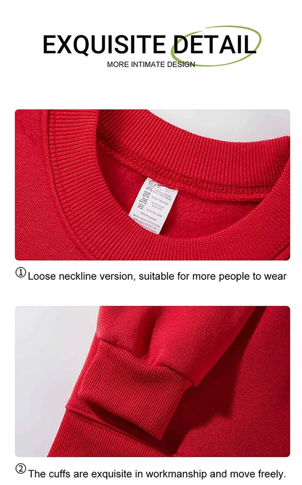 Women's Casual Solid Color Sweatshirt – Loose Fit Crewneck Fashion Pullover