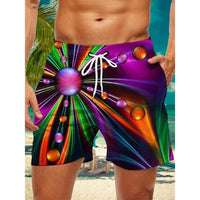 Men's Tropical Palm Tree Board Shorts– 3D Print Summer Beach Shorts 2025