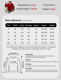 Women's Casual Solid Color Sweatshirt – Loose Fit Crewneck Fashion Pullover