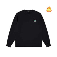 Men's Golf Pullover Sweatshirt – Round Neck Thin Velvet Autumn Winter Sweater
