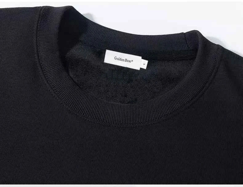 Men's Golf Pullover Sweatshirt – Round Neck Thin Velvet Autumn Winter Sweater
