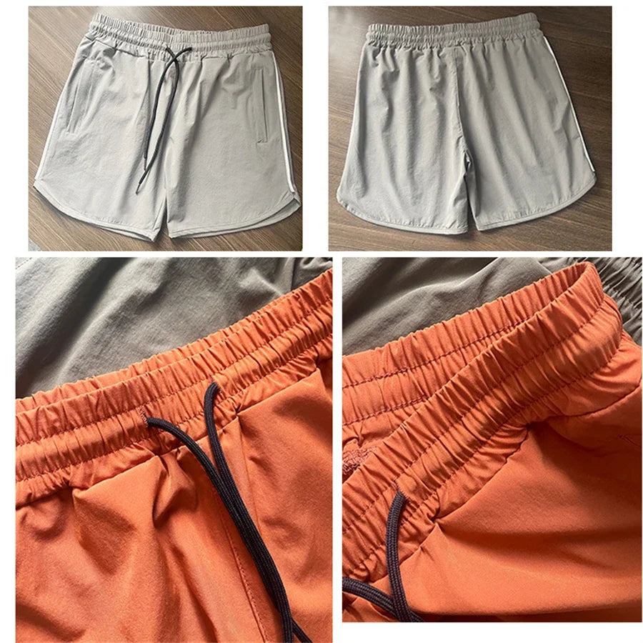 Men's Quick-Dry Gym Running Shorts – Multi-Pocket Fitness Beach Shorts 2024