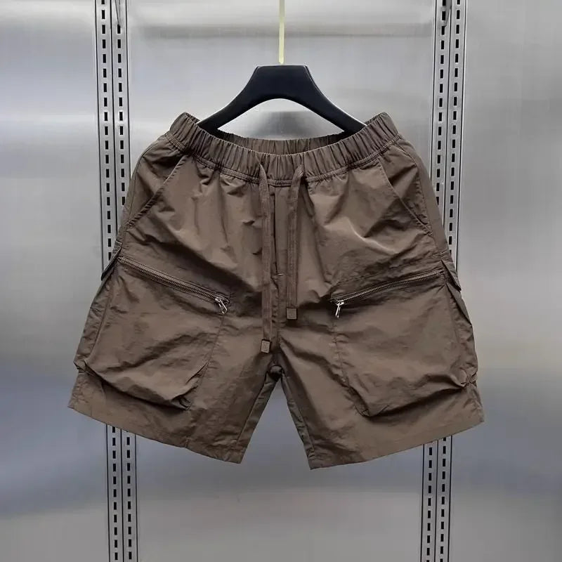 Men's Retro Cargo Shorts – Loose Multi-Pocket Summer Casual Capris