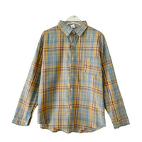 Women's Plaid Button Down Shirt Jacket– Long Sleeve Casual Check Top