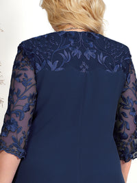 Women's Plus Size Floral Formal Dress – Elegant Loose Party & Wedding Dress 2025