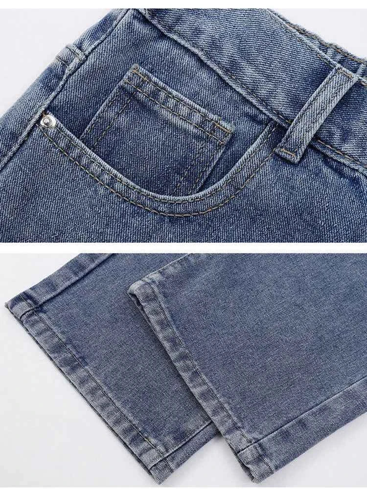 Men's Korean Straight Wide-Leg Jeans – Casual Classic Denim Pants 2026