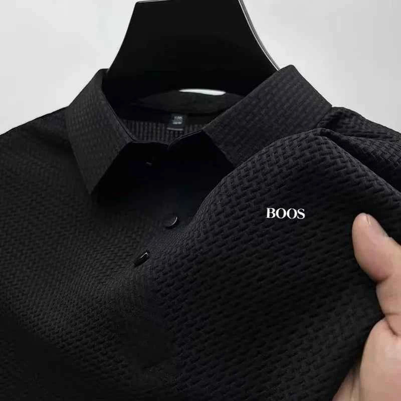 Men's Embroidered Polo T-Shirt – Classic Casual Short Sleeve Polo Shirt