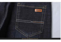 Men's Black Biker Denim Jeans – Classic Soft Stretch Casual Pants