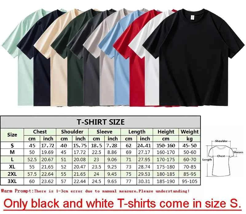 Customized Cotton Printed T-Shirt – Unisex Personalized Streetwear Short Sleeve Tee