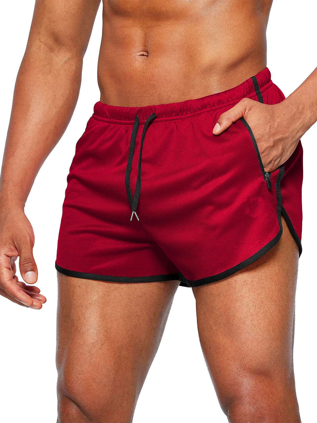 Men's Quick-Dry Running Beach Shorts – 3-Inch Fitness Summer Shorts