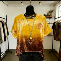 Women's Gradient Animal Print T-Shirt – Soft Feel Short Sleeve Loose Fit Casual Streetwear Top