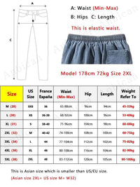 Men's Cargo Jogger Denim Jeans – Baggy Streetwear Harem Pants