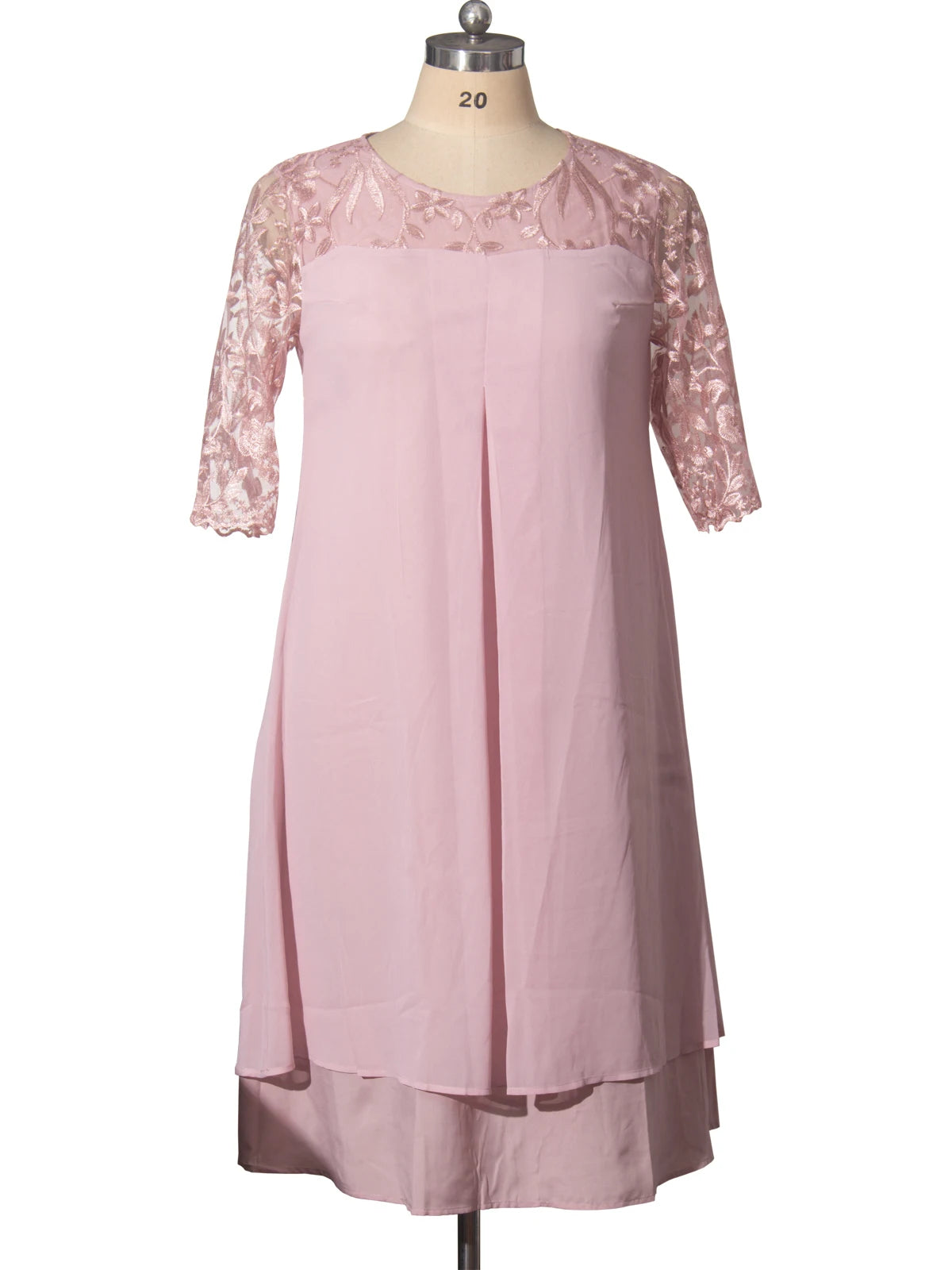 Women's Plus Size Floral Formal Dress – Elegant Loose Party & Wedding Dress 2025