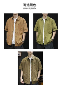 Men's Trendy Summer T-Shirt Loose – Loose Fit Casual Workwear Tee