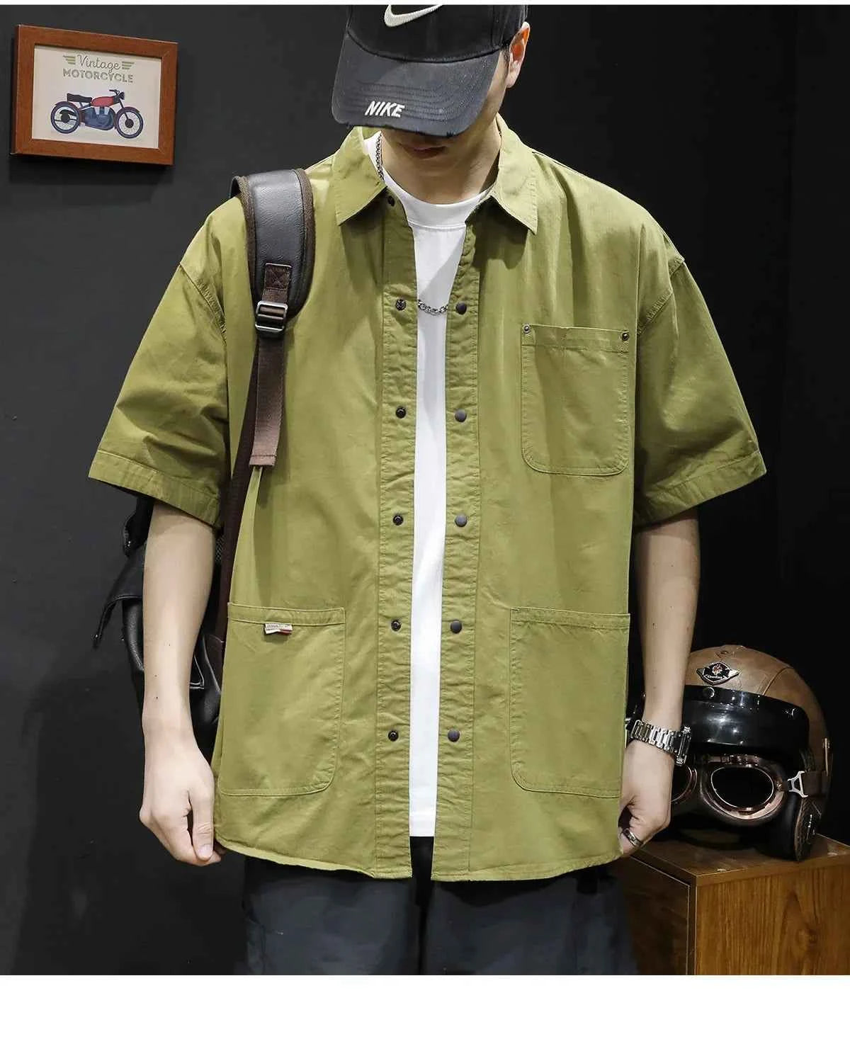 Men's Trendy Summer T-Shirt Loose – Loose Fit Casual Workwear Tee