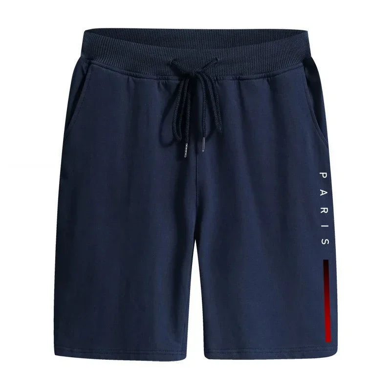 Men's PARIS Print Bermuda Shorts – Urban Casual Knee-Length Shorts 2025