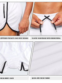 Men's Quick-Dry Running Beach Shorts – 3-Inch Fitness Summer Shorts
