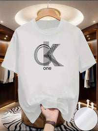 Men's Graphic Summer T-Shirt – Casual Crew Neck Short Sleeve Fashion Print Tee