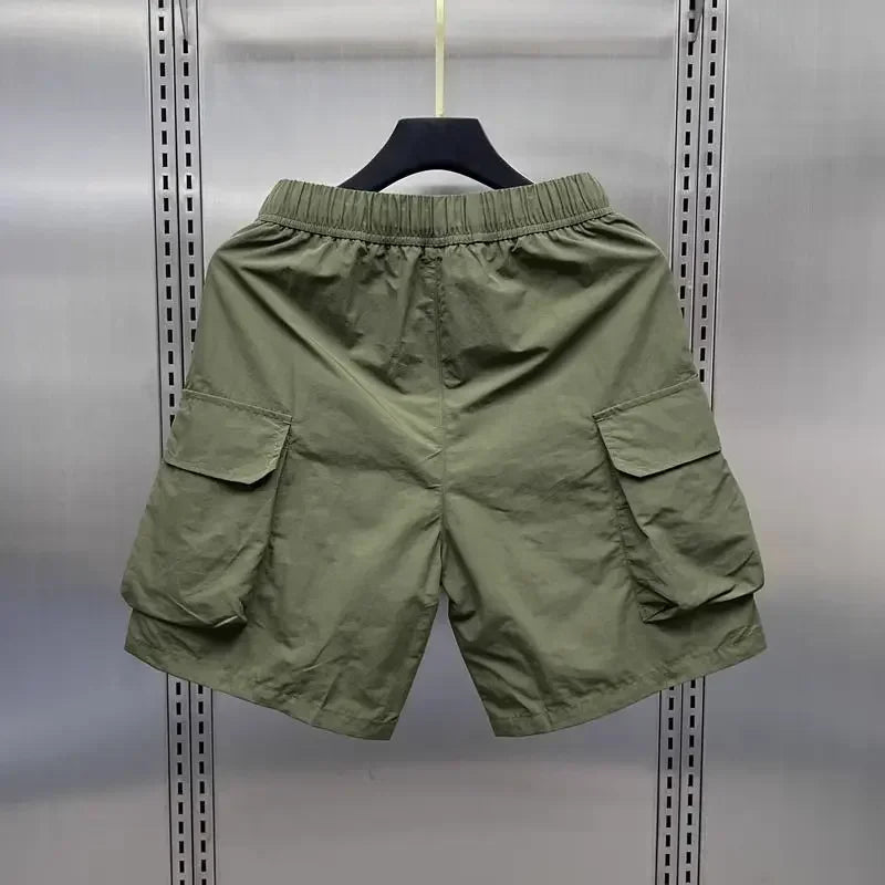Men's Retro Cargo Shorts – Loose Multi-Pocket Summer Casual Capris